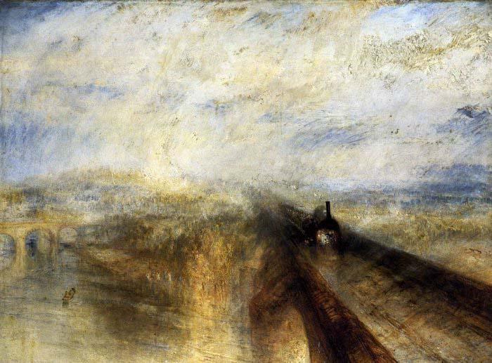 Joseph Mallord William Turner Rain, Steam and Speed The Great Western Railway before 1844 France oil painting art